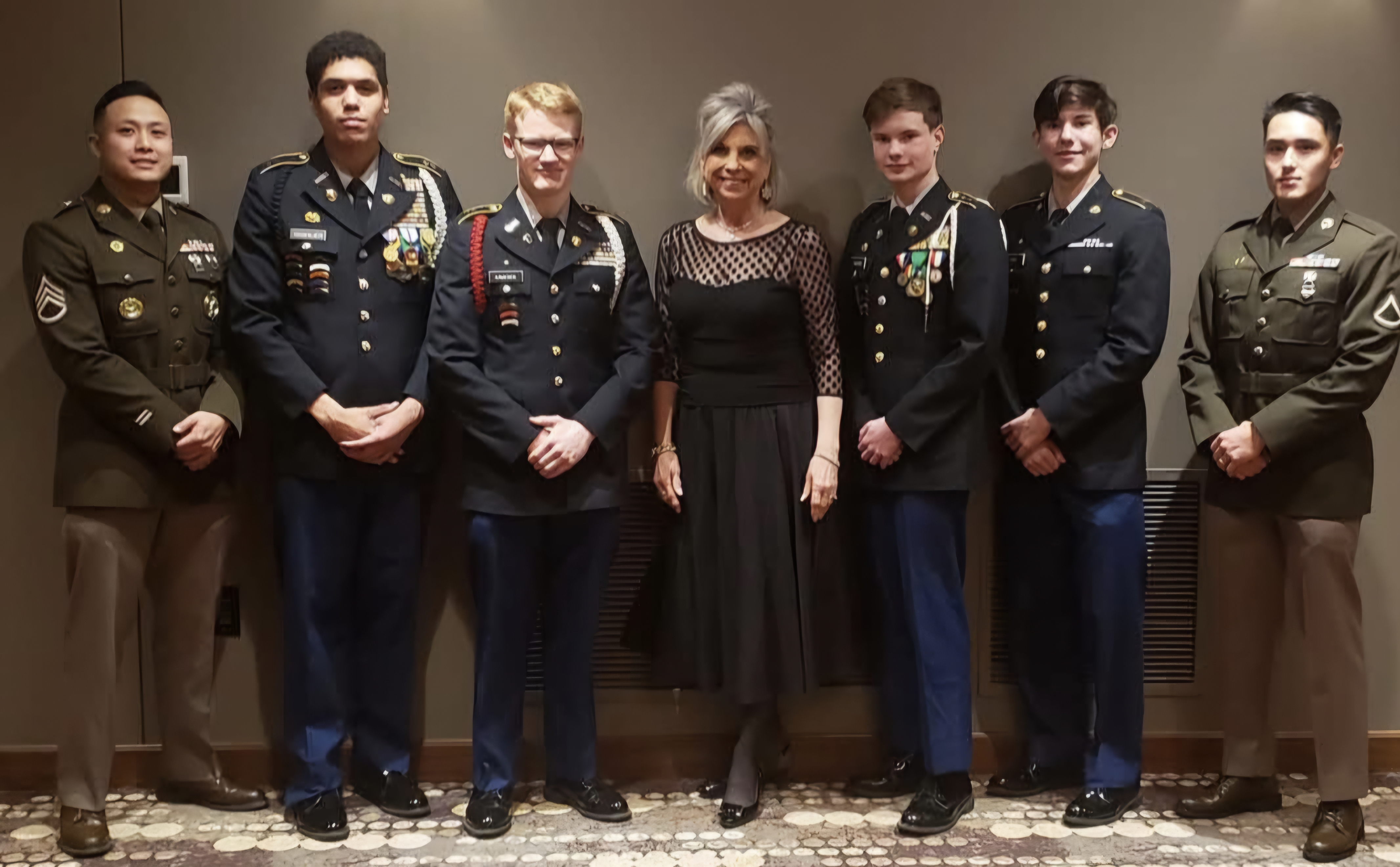 Kathy with students