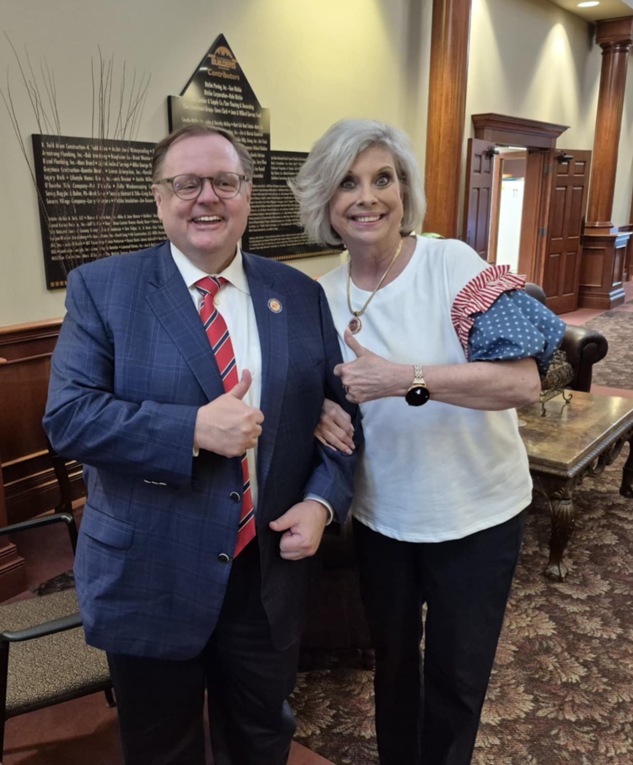 Todd Starnes with Kathy Bond